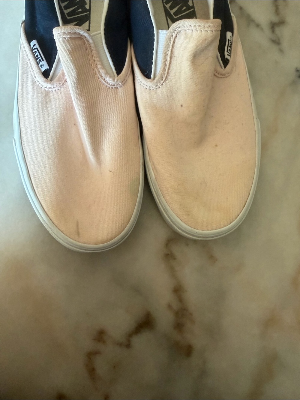 Vans Slip-On Sneakers in Pink and Navy - Picture 6 of 6